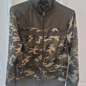 Men's Express Full Zip Up Long Sleeve Camo Jacket Size Small